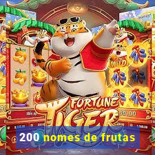 200 nomes de frutas